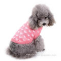Latest Cute Pink Knitted Princess Style Dog Sweater